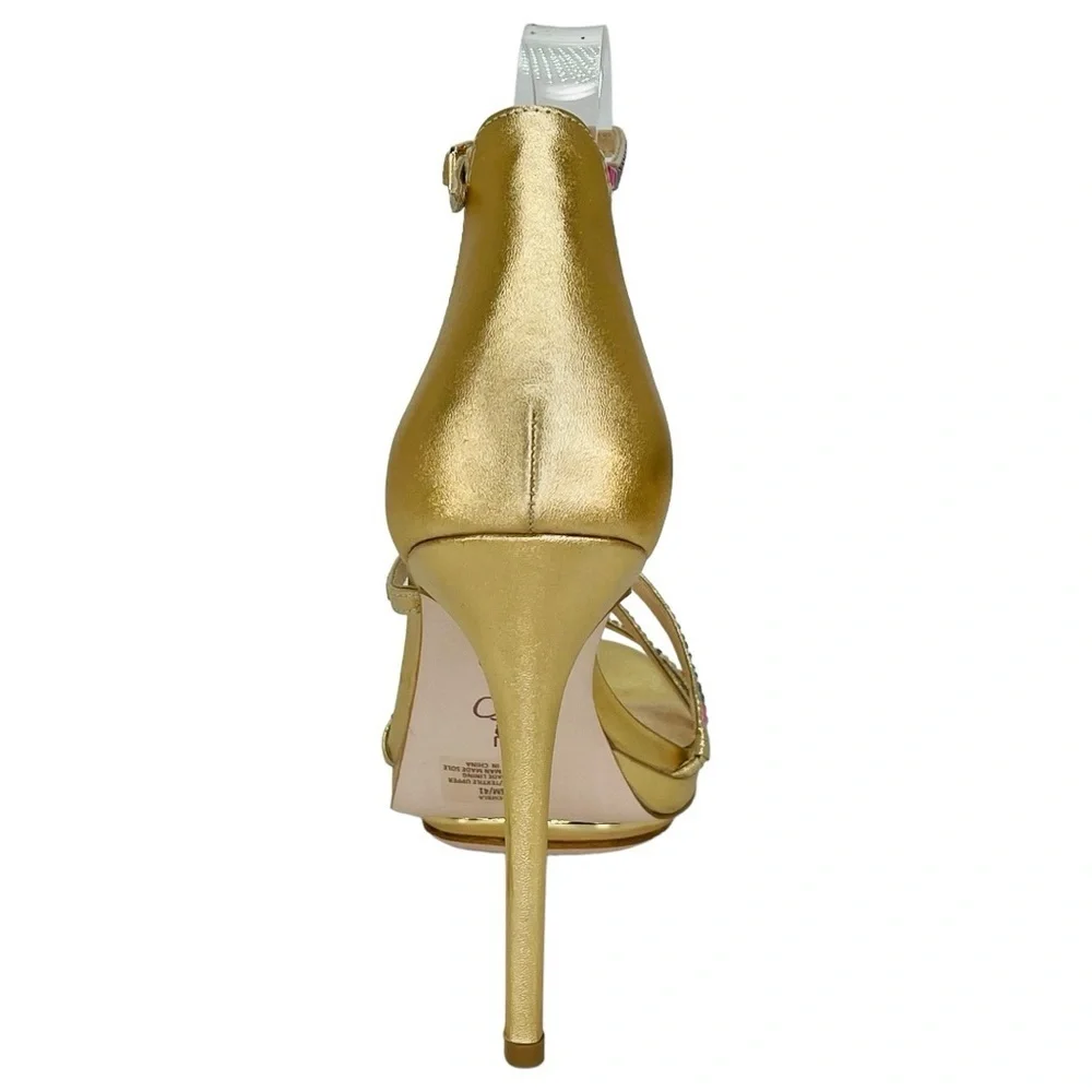 Jessica Simpson Embla Gold Shimmer Rainbow Womens Heels Size 9.5M - Picture 4 of 15